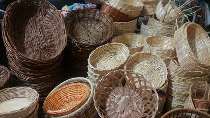 Photo of straw baskets
