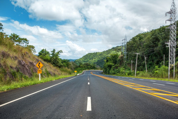 Road among the Altai Mountains