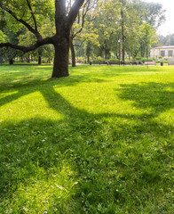Bernardine Gardens park in the center of Vilnius