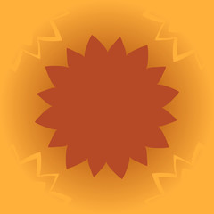 Vintage vector mandala frame. Hand drawn abstract tile. Decorative retro banner. Wallpaper for banner, invitation, wedding card, caver and others