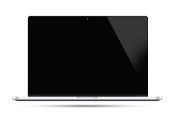 laptop on isolated background