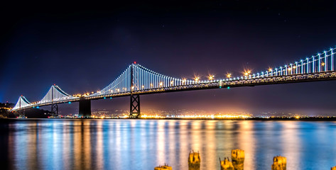 Fototapeta na wymiar Bay Bridge: San Francisco, CA