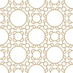 Abstract geometric gold deco art ornament pattern background