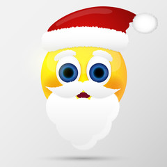 Sunta emoticon, emoji, smiley. Vector illustration.