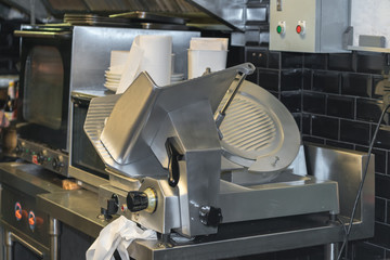 Semi Automatic meat and ham slicer machine