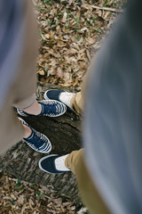 happy couple in love in the loafers