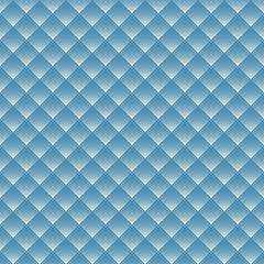 Blue white rhombus with gradient geometric seamless pattern . Fashion and bright graphic. Background design. Template for prints, textile, wrapping and decoration, wallpaper Vector illustration