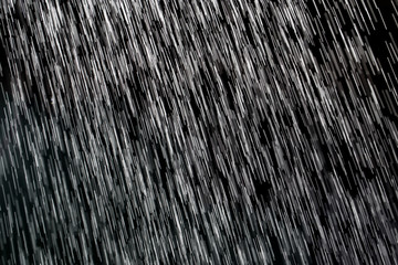 rain on a black background