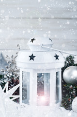 Christmas white lantern