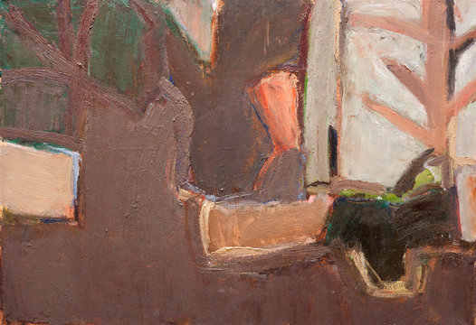 Abstract art background. Oil painting on canvas. Hand-painted. Contemporary art. Fragment of artwork.