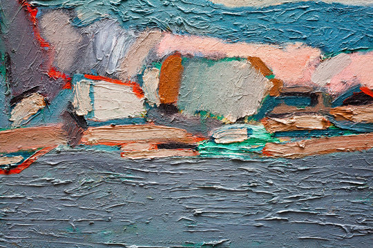 Abstract art background. Oil painting on canvas. Hand-painted. Contemporary art. Fragment of artwork.