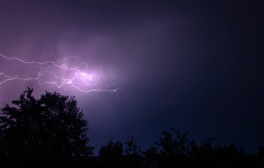 lightning in the night	
