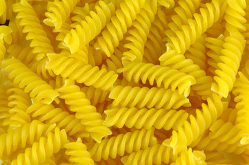 Fusilli pasta background