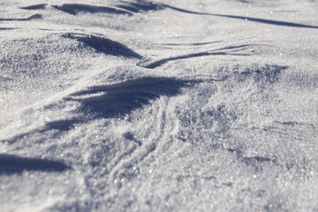 Obraz premium Schneekristalle im Sonnenlicht
