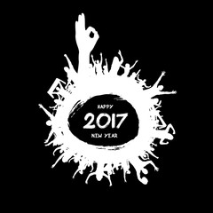 Happy New Year 2017 from the sign ok