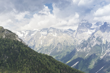 Fototapeta na wymiar Italian alps by Vipiteno - Sterzing (Alto Adige, South Tyrol), B