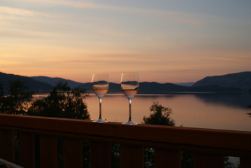 Abendstimmung am Fjord