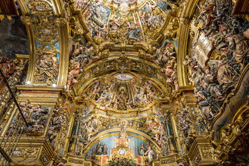 Fototapeta na wymiar Altarpiece of the Virgin Colls (San Lorenzo de Morunys)