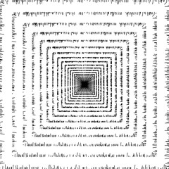 Black white tunnel geometric background pattern