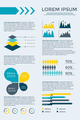 Infographic Elements Collection  for brochure presentation, booklet, website,  diagram, banner, number options, workflow layout or web design etc. Big set of Infographics. Timeline vector.