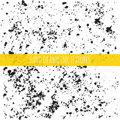 Fototapeta premium Ink hand drawn textures. Can be uses for wallpaper, background of web page, scrapbooking, party decorations, t-shirt designs, cards, prints, postcards, posters, invitations, packaging and so on.