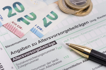 Steuererklärung für Finanzamt