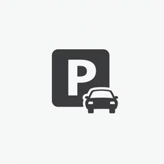 Deurstickers Car Parking Icon © Reservoir Dots