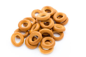 Bagels isolated on a white background.