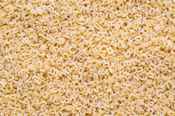 Italian pasta on close up background.