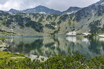 Fototapeta na wymiar Amazing Landscape to Banderishki chukar peak and Banderitsa fish lake, Pirin Mountain, Bulgaria