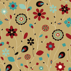 Abstract flower seamless pattern.EPS 8