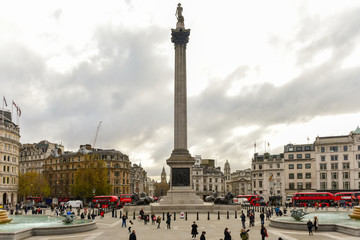 Trafalgar Square - London - obrazy, fototapety, plakaty