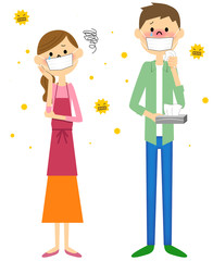花粉症のカップル