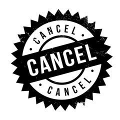 Cancel stamp. Grunge design with dust scratches. Effects can be easily removed for a clean, crisp look. Color is easily changed.