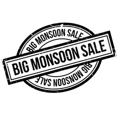 Big Monsoon Sale rubber stamp. Grunge design with dust scratches. Effects can be easily removed for a clean, crisp look. Color is easily changed.