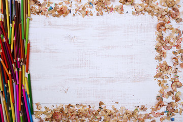 Цветные карандаши рамка