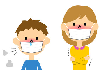 体調不良のこども
