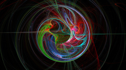 Colorful planet Earth abstract background