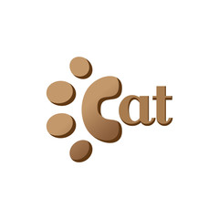 Footprints Foot Cat Kitten Veterinarian Text Illustration 