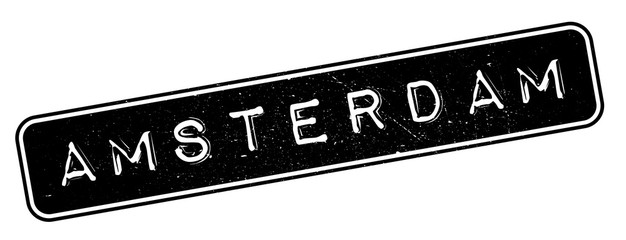 Fototapeta premium Amsterdam rubber stamp. Grunge design with dust scratches. Effects can be easily removed for a clean, crisp look. Color is easily changed.