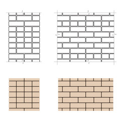 Six-row brick masonry