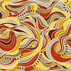 Abstract seamless pattern with waves