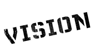 Vision stamp. Grunge design with dust scratches. Effects can be easily removed for a clean, crisp look. Color is easily changed.