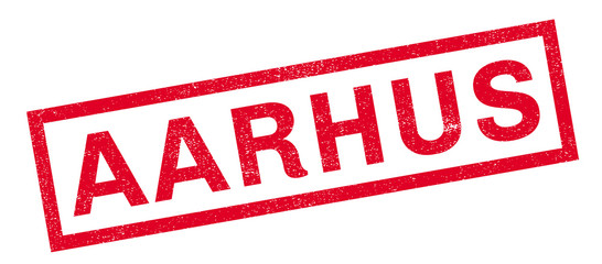 Aarhus rubber stamp. Grunge design with dust scratches. Effects can be easily removed for a clean, crisp look. Color is easily changed.