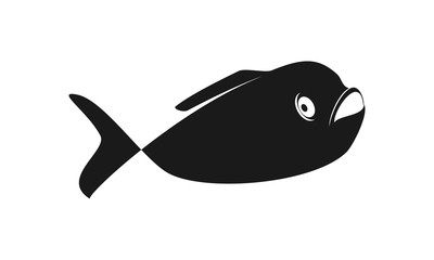 Vector illustration of gold fish