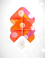 Glittering abstract geometric background