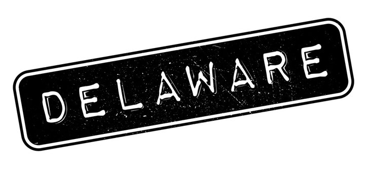 Delaware rubber stamp. Grunge design with dust scratches. Effects can be easily removed for a clean, crisp look. Color is easily changed.