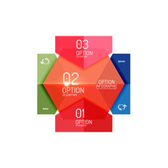 Hexagone infographic diagram templates