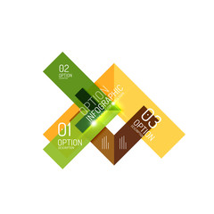 Vector geometric infographic template