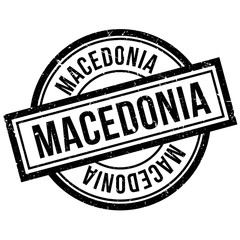 Macedonia rubber stamp. Grunge design with dust scratches. Effects can be easily removed for a clean, crisp look. Color is easily changed.